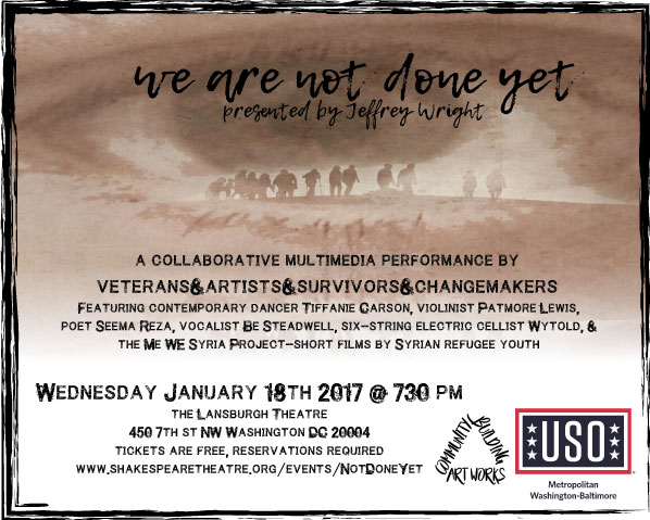 We Are Not Done Yet at the Lansburgh Theatre