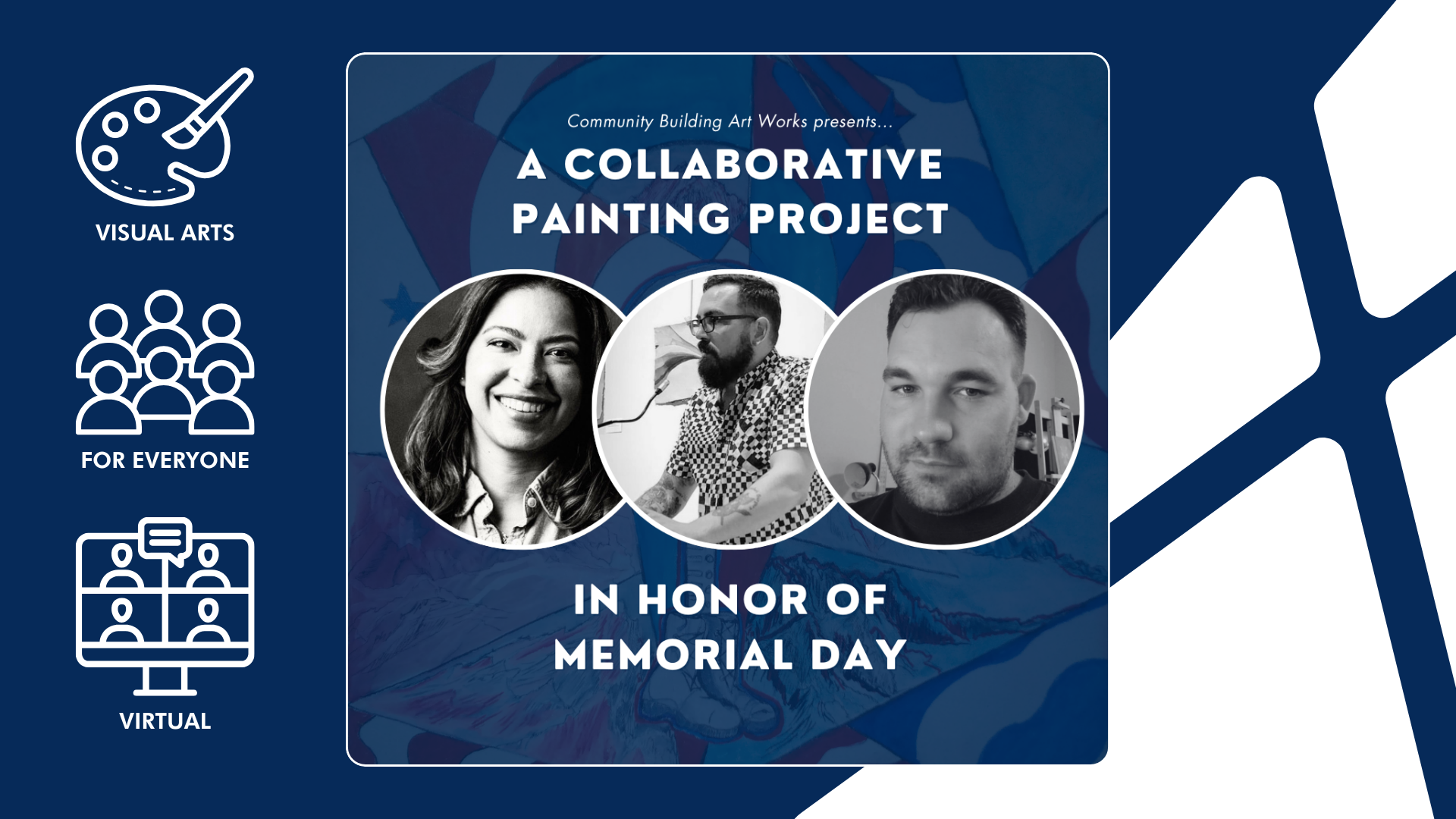 Collaborative Painting Project in honor of Memorial Day