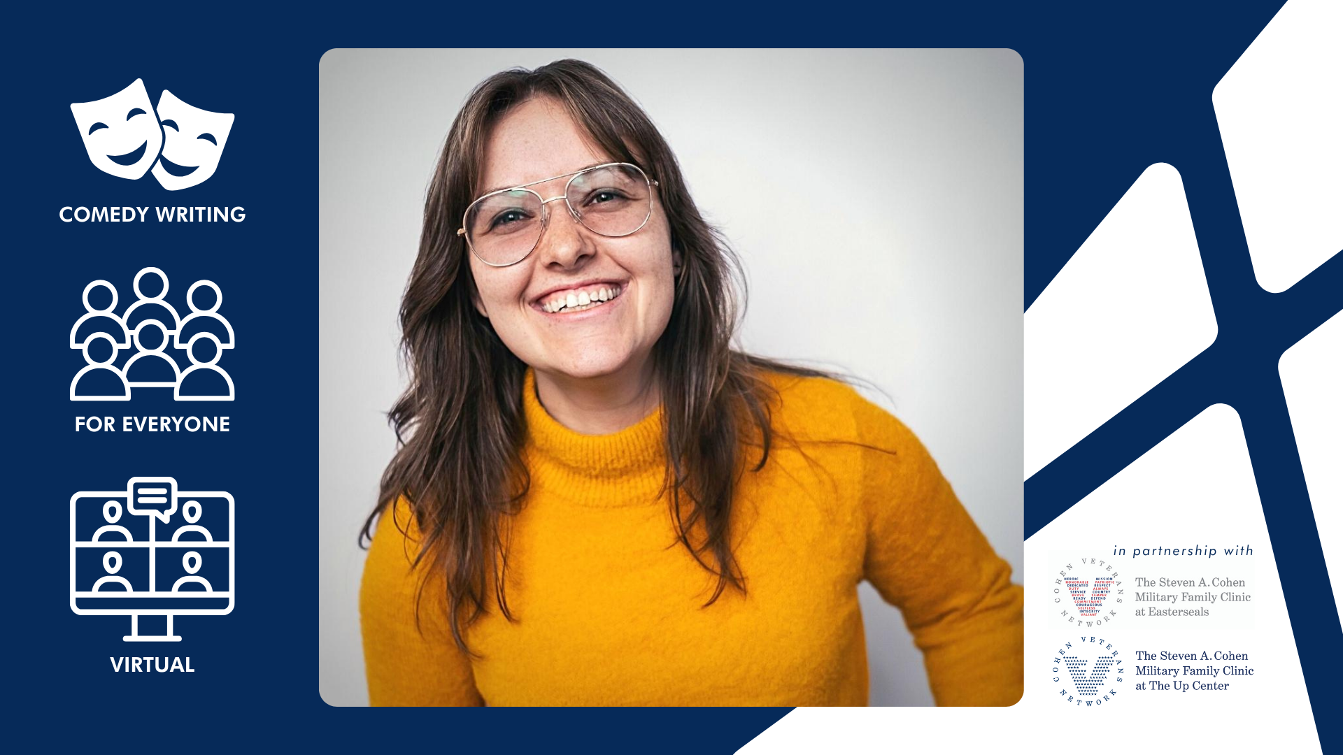 Comedy Writing Workshop with Amelia Bane in Partnership with Steven A. Cohen Military Family Clinic at Easterseals & The Up Center