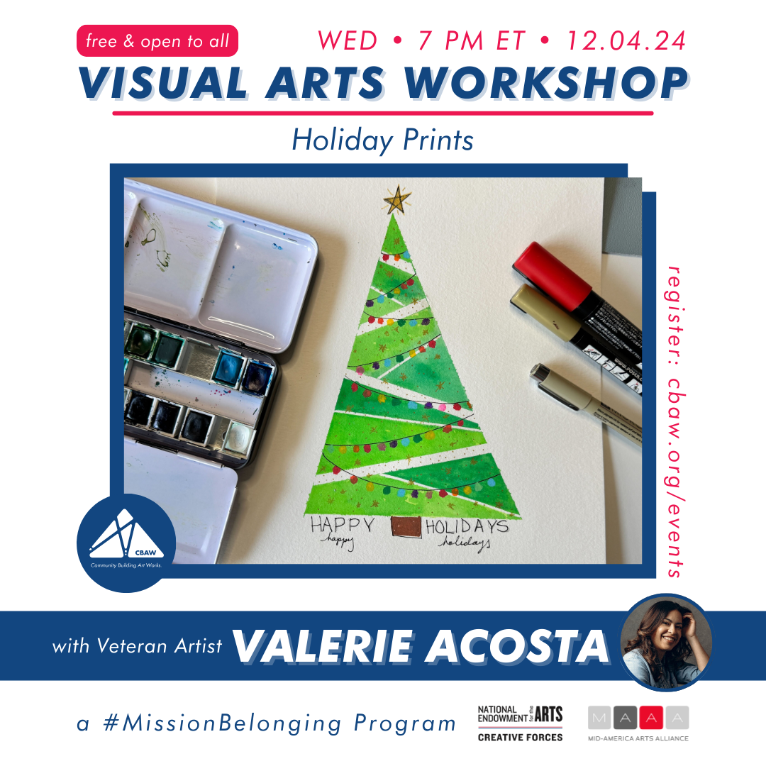 Holiday Prints - An Online Visual Art Workshop with Valerie Acosta