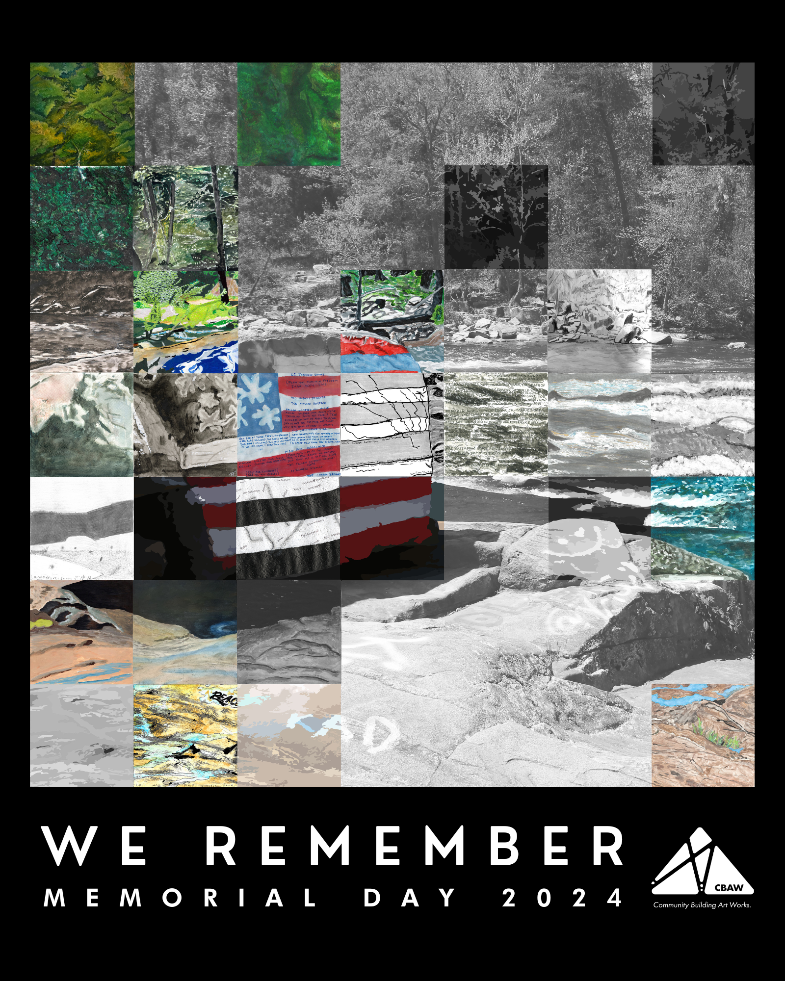 We Remember: A CBAW Memorial Day 2024 Collaborative Art Work