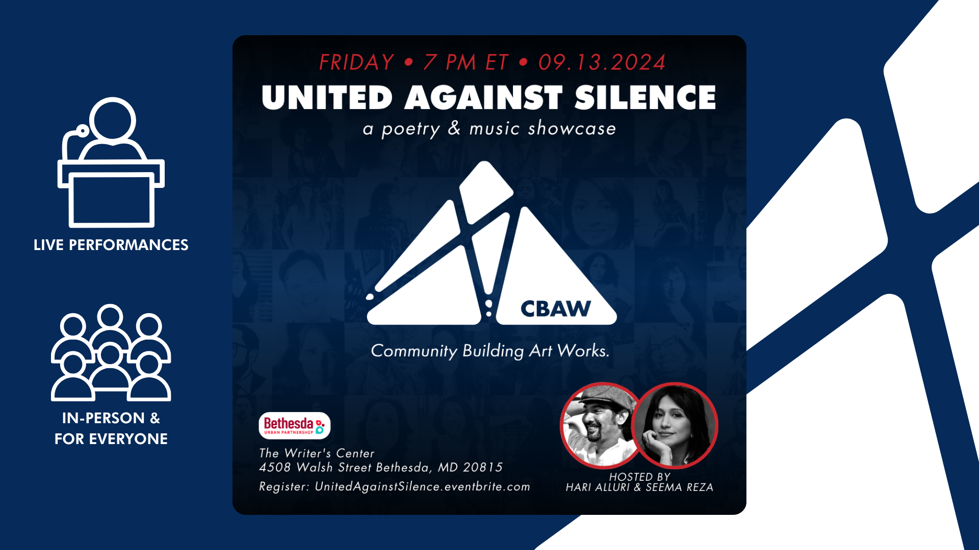 United Against Silence: A Poetry & Music Showcase