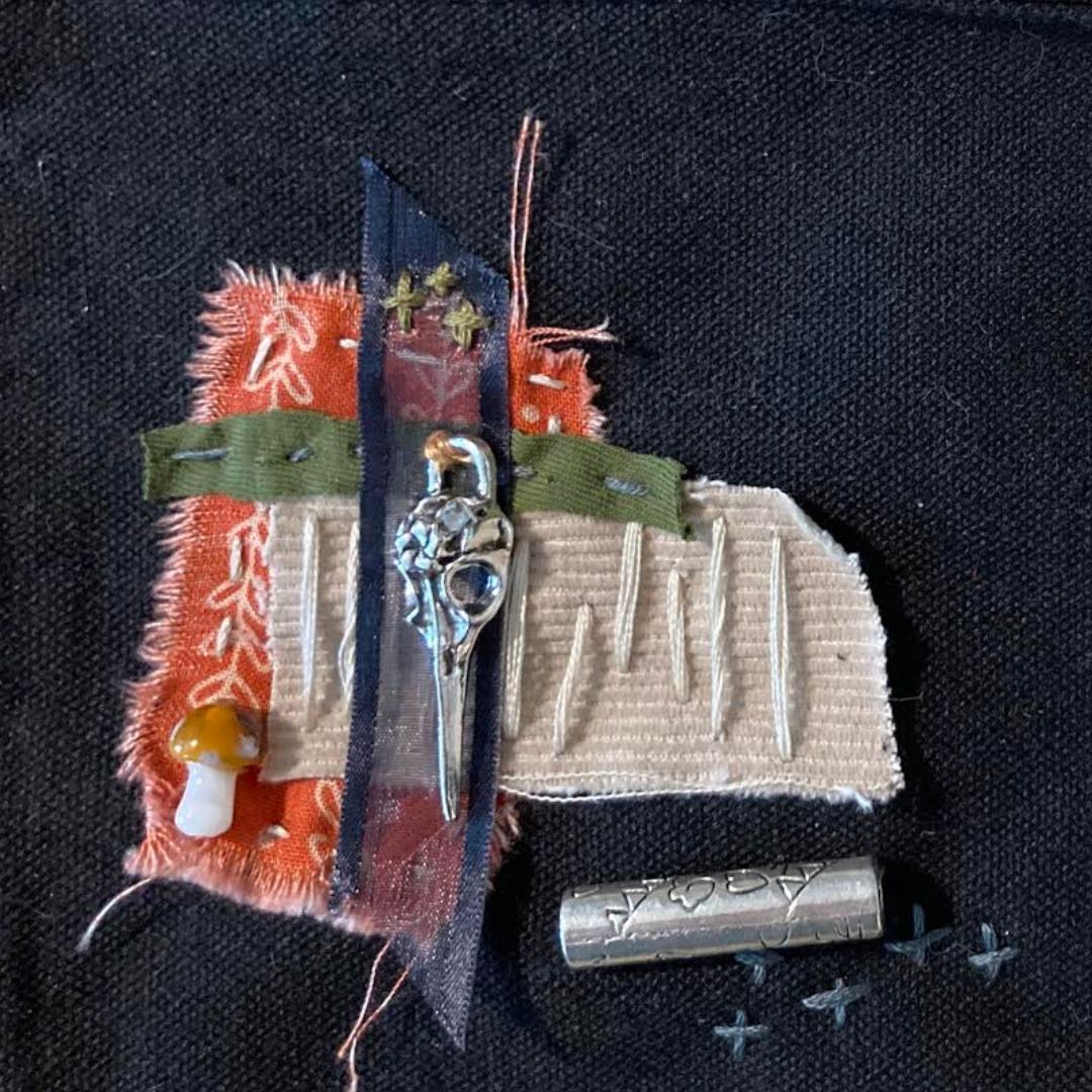 Slow Stitched Collage by Angie Ebba